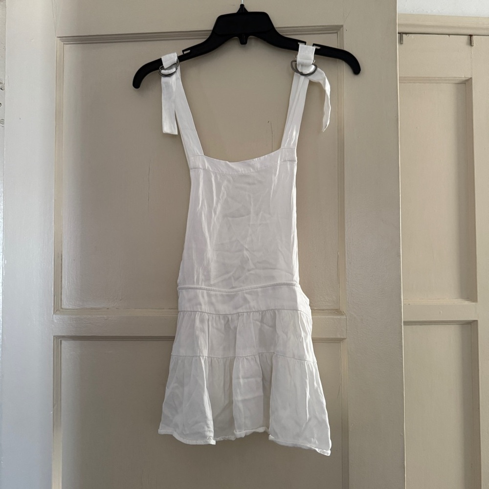 Kimchee Blue Women’s White Dungarees Overalls Top XS